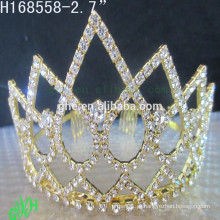.New Designs Cheap Rhinestone Crown, desfile usam tiaras de ouro e coroa